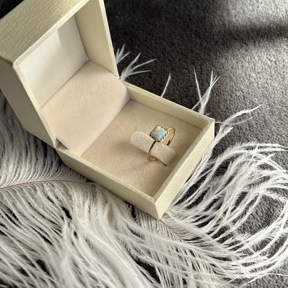 Gold Opal Ring